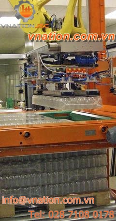 layer palletizer and depalletizer / articulated / bottle / robotic