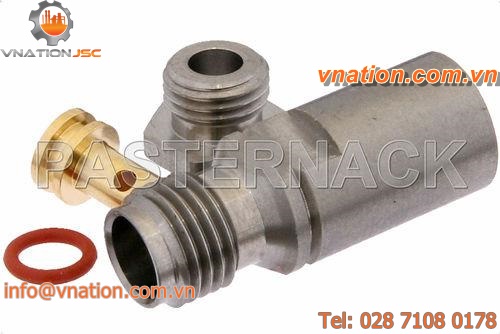 coaxial connector / cylindrical / female / RF