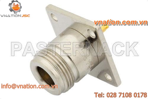 coaxial connector / rectangular / female / RF