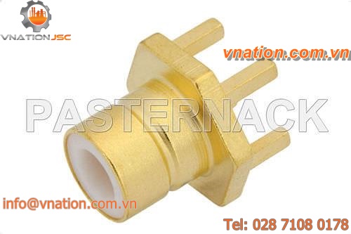 coaxial connector / rectangular / jack / subminiature