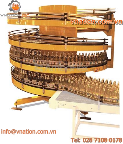 chain conveyor / for cans / spiral / transport