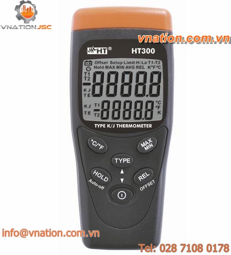 digital thermometer / contact / portable / industrial