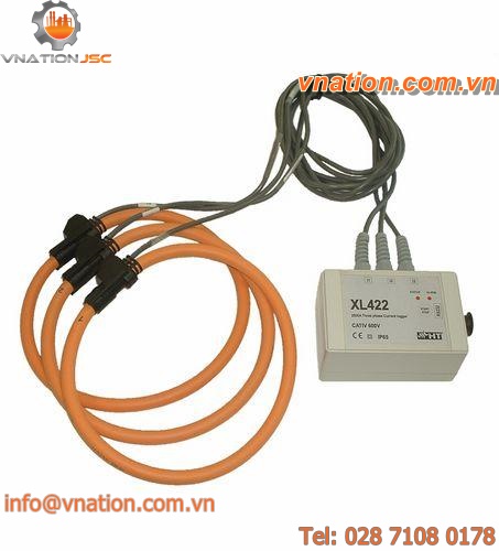 three-phase current data-logger / programmable / RS-232C