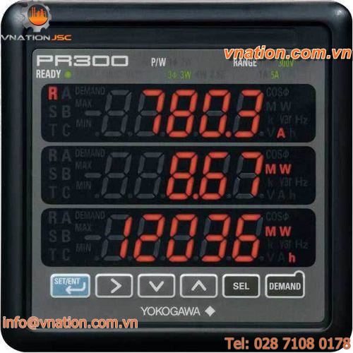 power measuring device / panel-mount / for multimeters