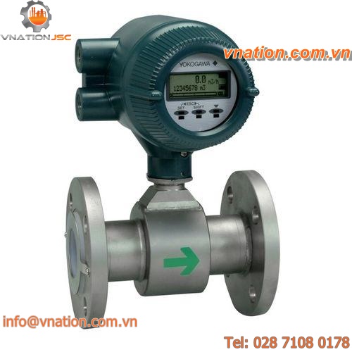 magnetic flow meter / for liquids / in-line
