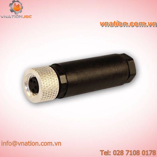 field-attachable connector / electric / circular / female