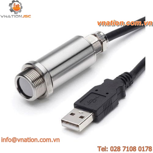 infrared temperature sensor / non-contact / miniature / stainless steel