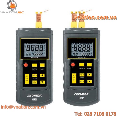 min/max thermometer / digital / thermocouple / portable