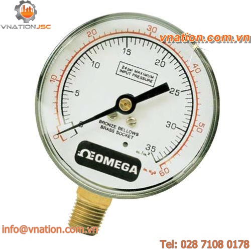 diaphragm pressure gauge / dial / low-pressure