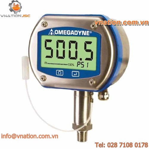 electronic pressure gauge / digital / process / wireless