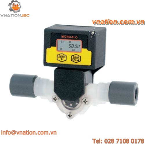 turbine flow meter / for chemicals / in-line / digital