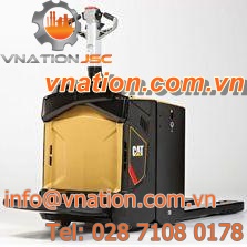 electric pallet truck / with rider platform / ride-on / multifunction