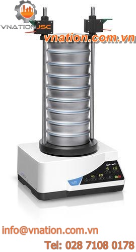 circular vibrating sieve shaker / for bulk materials / control / for pharmaceutical applications