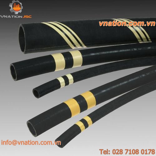 oil hose / rubber / with tin-plated coupling