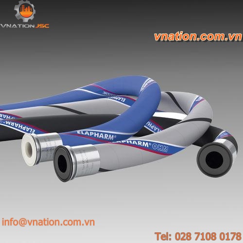 elastomer hose / for pharmaceutical applications / PTFE inner liner