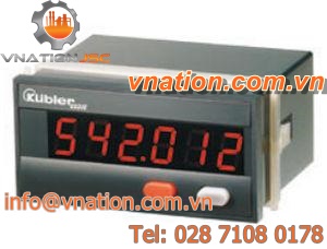 frequency counter tachometer / with LED display / DIN rail