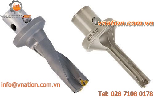 indexable insert drill bit / for hardened steel / for steel / short