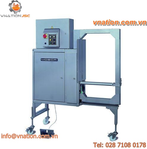 vertical strapping machine / stainless steel / automatic