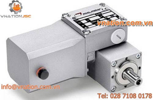 permanent magnet electric gearmotor / DC / orthogonal / worm