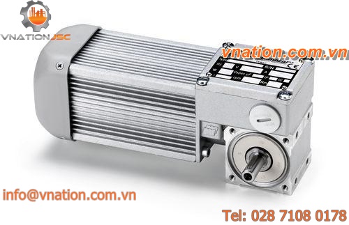 single-phase electric gearmotor / orthogonal / worm