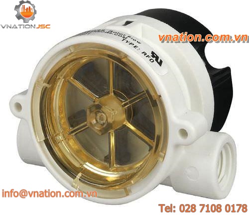 impeller flow sensor / for liquids and gases / precision / electronic