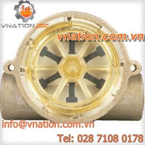 impeller flow sensor / for liquids and gases / electronic