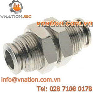 bulkhead fitting / push-in / threaded / straight