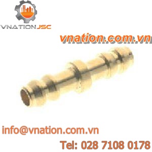 bulkhead fitting / threaded / straight / brass