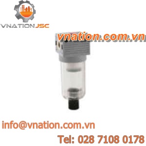 compressed air filter / cartridge / semi-automatic / threaded