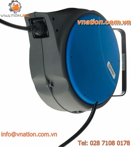 hose reel / automatic / fully-enclosed / for air