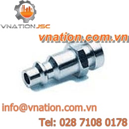 straight quick coupling / nickel-plated brass / for hoses / for compressed air