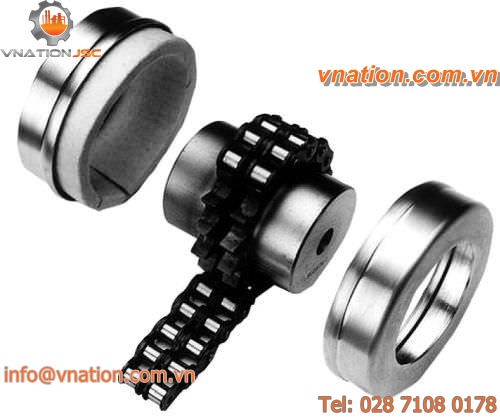 roller chain coupling / flexible