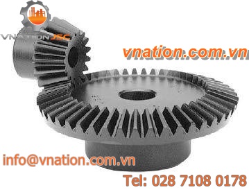 conical gear / straight-toothed / hub