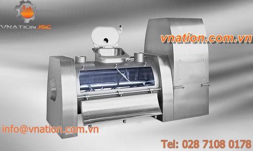 plowshare mixer / batch / for the food industry / horizontal
