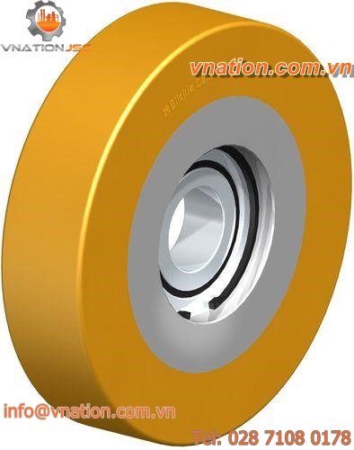 guide roller / steel / polyurethane / low-noise
