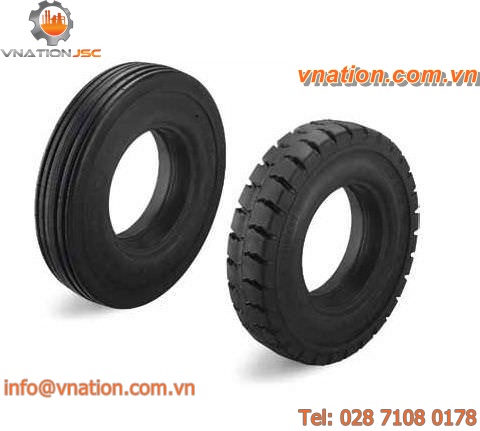 industrial tire / resilient solid / 4