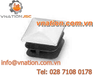 finned plug / square / snap-on / plastic