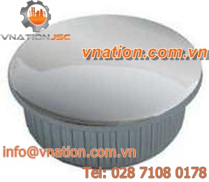 round plug / finned / snap-on / plastic