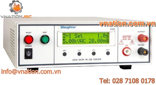dielectric tester / grounding resistor / insulation resistance / electrical safety