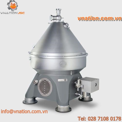 centrifugal separator / liquid / automatic / for the beverage industry