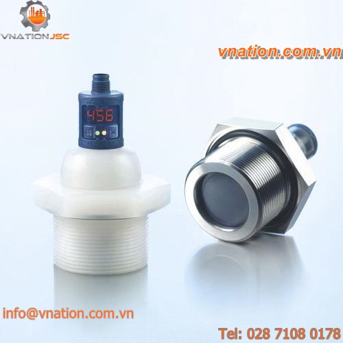 ultrasonic level sensor / for solids / for slurry / for solids and liquids