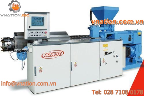 pipe extrusion extruder / for profile extrusion / for PVC / twin-screw