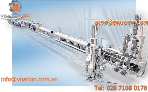 pipe extrusion line / for PVC / multilayer