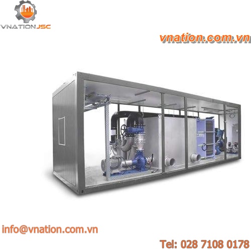 centralized cooling plant / container / heat-recovery