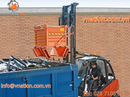 metal crate / bottom-opening