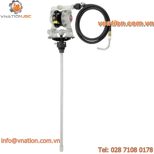 chemical pump / pneumatic / double-diaphragm / semi-submersible