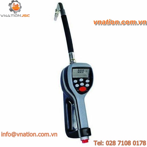 oil dispensing nozzle / manual / with electronic meter