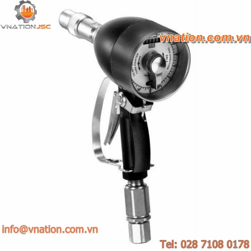 dispensing nozzle with analog flow meter
