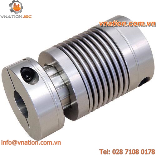flexible shaft coupling / compact / metal bellows