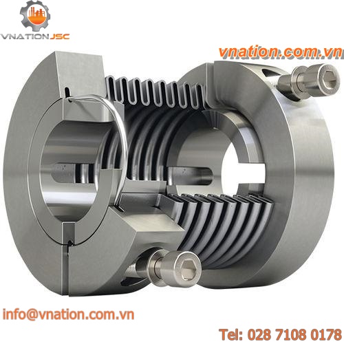 flexible coupling / for shafts / metal bellows